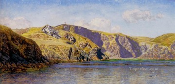 Escena de la costa con un paisaje marino tranquilo Brett John Pinturas al óleo